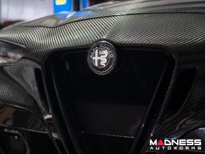 Alfa Romeo Emblems & Badges Kit - Black - "Alfa Romeo" + "Sportiva" Emblems + 2 AR Badges
